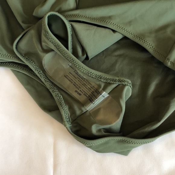 SOLD Aerie Green Wrap one piece swimsuit, size M - Picture 3 of 8